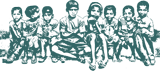 Seated children
